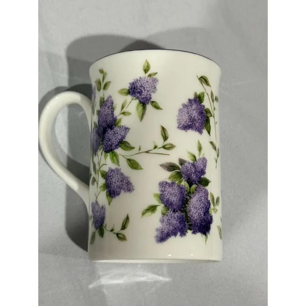 Royal Albert Collection Lilac Lane Bone China Mug England Lilac Floral Coffee